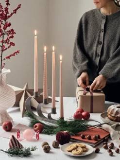 Online Broste Copenhagen Adorno navideño Candy vidrio 2 piezas, Dusty pink Rosa