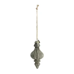 Online Lene Bjerre Adorno navideño Norille 12 cm, Mörkgrå Gris