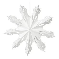 Sale Broste Copenhagen Adorno navideño Snowflake White, Ø30 cm Blanco