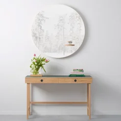 New A2 Adorno Space, Roble teñido de , vidrio Negro