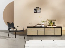 Sale Design House Stockholm Aparador Air low, , ratán Negro