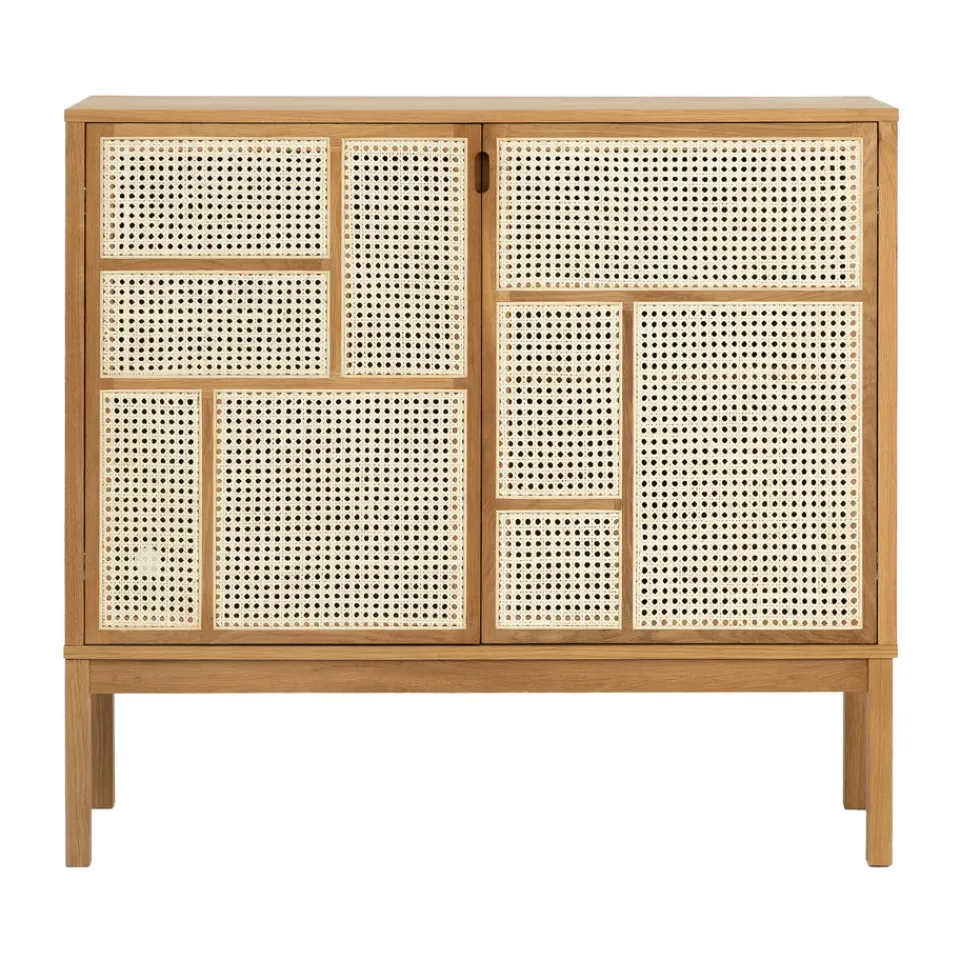 Online Design House Stockholm Aparador Air, Roble, 120x110 cm, con patas Beige