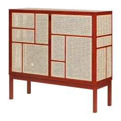 Best Design House Stockholm Aparador Air, , 120x110 cm, con patas Rojo
