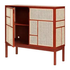 Best Design House Stockholm Aparador Air, , 120x110 cm, con patas Rojo
