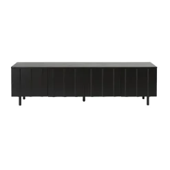 Best Normann Copenhagen Aparador bajo Rib, Soft Black Negro