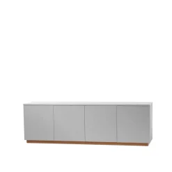 New A2 Aparador Beam, claro, base de roble aceitado Gris