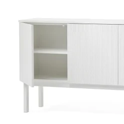 Best A2 Aparador Beam, claro, base de roble aceitado blanco Gris