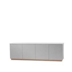 Sale A2 Aparador Beam, claro, base de roble aceitado blanco Gris