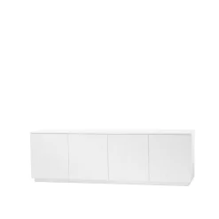 Outlet A2 Aparador Beam, Lacado , base blanca Blanco