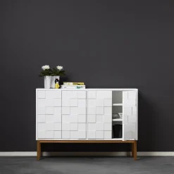 Clearance A2 Aparador Collect 2010 bajo, Roble Blanco