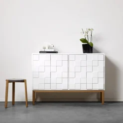 Clearance A2 Aparador Collect 2010 bajo, Roble Blanco