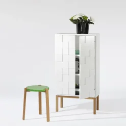 Outlet A2 Aparador Collect 2010, Patas de roble Blanco