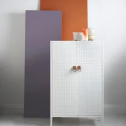 Hot Maze Aparador Francis, , cuero Blanco