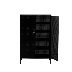 New Maze Aparador Francis, , cuero Negro