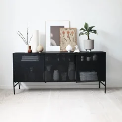 Discount Kristina Dam Studio Aparador Grid, Black Negro