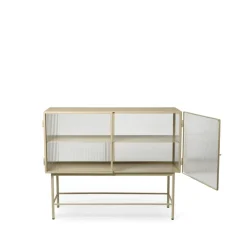 Outlet Ferm Living Aparador Haze, Cashmere, vidrio ondulado Beige