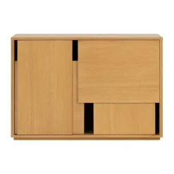 Outlet Design House Stockholm Aparador Layer, Roble, 120×82 cm Beige
