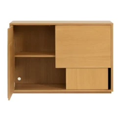 Outlet Design House Stockholm Aparador Layer, Roble, 120×82 cm Beige