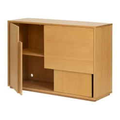 Outlet Design House Stockholm Aparador Layer, Roble, 120×82 cm Beige