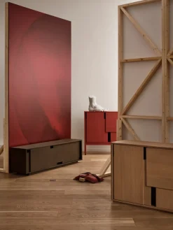 Outlet Design House Stockholm Aparador Layer, Roble, 120×82 cm Beige