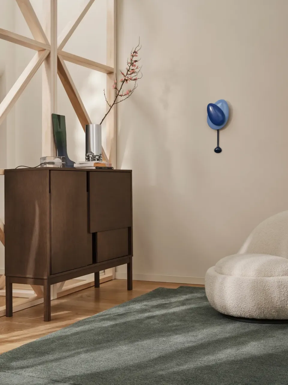 Discount Design House Stockholm Aparador Layer, Roble oscuro, 120x110, con patas Marrón