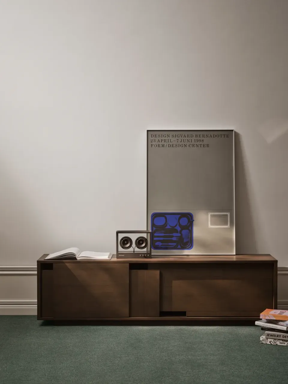 Best Design House Stockholm Aparador Layer, Roble oscuro, 180×51 cm Marrón