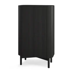 Online Northern Aparador Loud tall 143 cm, Black painted oak Negro