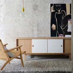 Sale Zweed Aparador Moodi 180, /blanco, estructura de roble Gris