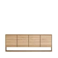 Discount Ethnicraft Aparador Nordic, Roble encerado 4 puertas Beige