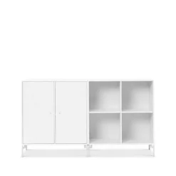 Hot Montana Aparador Pair, New white 101, patas lacadas en Blanco
