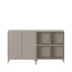 Clearance Montana Aparador Pair, Truffle 141, patas de cromo Beige