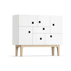 Hot Zweed Aparador Peep C1, , roble pigmentado Blanco