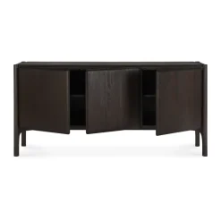 Outlet Ethnicraft Aparador PI, Teak oscuro, 3 puertas Marrón