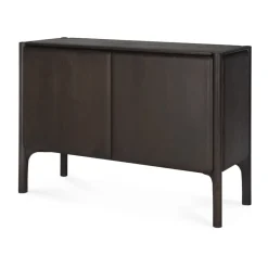 Outlet Ethnicraft Aparador PI, Teca dark brown, 2 puertas Marrón