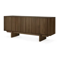 Hot Ethnicraft Aparador Pillar, Teak salvaje, 169 cm Marrón