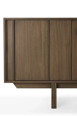 Clearance Ethnicraft Aparador Pillar, Wild brown teak, 220 cm Marrón