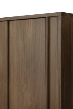 Clearance Ethnicraft Aparador Pillar, Wild brown teak, 220 cm Marrón