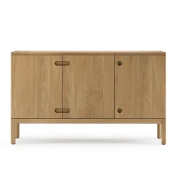 Stolab Aparador Prio Mellan, Roble aceite natural, puerta de madera Beige
