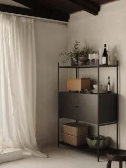 Discount Ferm Living Aparador Punctual 41,6x91,5 cm, Anthracite Negro