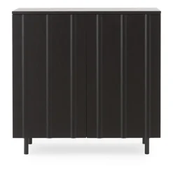 Hot Normann Copenhagen Aparador Rib 96x98,5 cm, Soft Black Negro