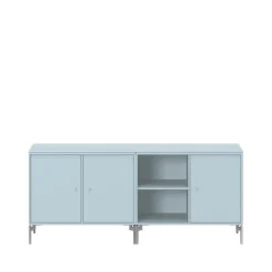 New Montana Aparador Save, Flint 148, patas de cromo Azul