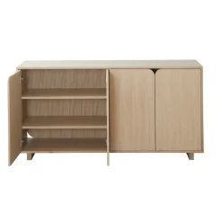 Sale 1898 Aparador Vidja, Roble pigmentado blanco Beige