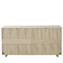 Sale 1898 Aparador Vidja, Roble pigmentado blanco Beige