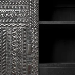 Ethnicraft Armario Ancestors Tabwa , Teca 3 puertas-2 cajones 126x180 Marrón
