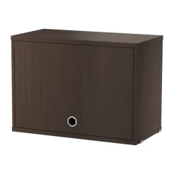 Sale String Armario con puerta abatible , Roble oscuro, 58×30 cm Marrón