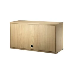 Sale String Armario con puerta abatible , Roble, 78x30 cm Beige