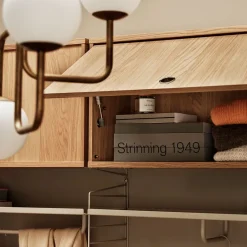 Sale String Armario con puerta abatible , Roble, 78x30 cm Beige