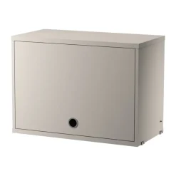 Outlet String Armario con puerta abatible , , 58x30 cm Beige