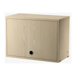String Armario con puerta abatible , Fresno, 58x30 cm Beige
