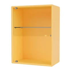 New Montana Armario de baño Ripple 35,4x46,8x20 cm, Acacia Amarillo